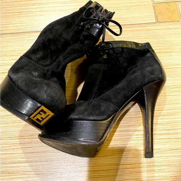 Fendi Heeled Ankle Booties - Picture 1 of 8
